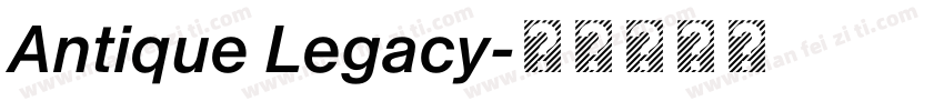 Antique Legacy字体转换
